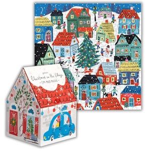 Christmas Village Puzzle - Festive Multicolor